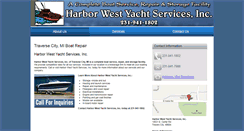 Desktop Screenshot of harborwestyachtservicestc.com