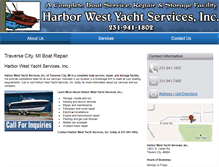 Tablet Screenshot of harborwestyachtservicestc.com